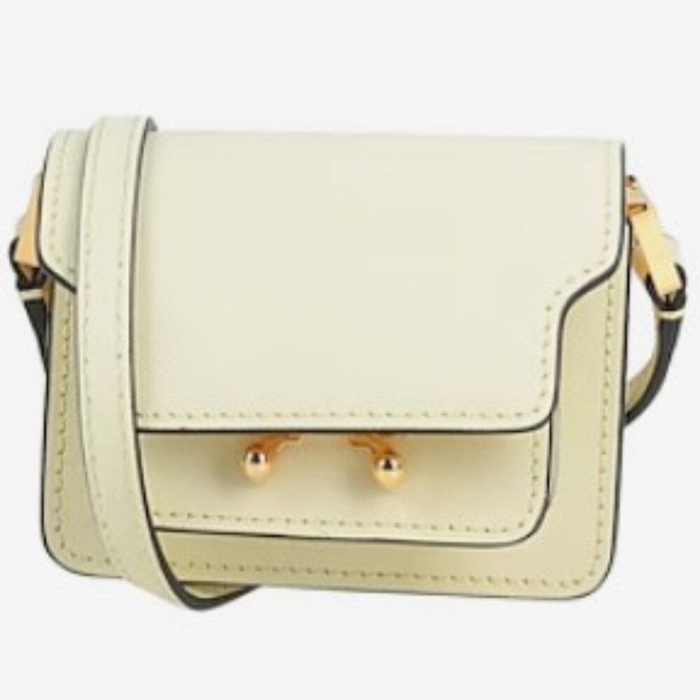 MARNI Nano Trunk Crossbody Bag Light Yellow - Picture 2 of 10